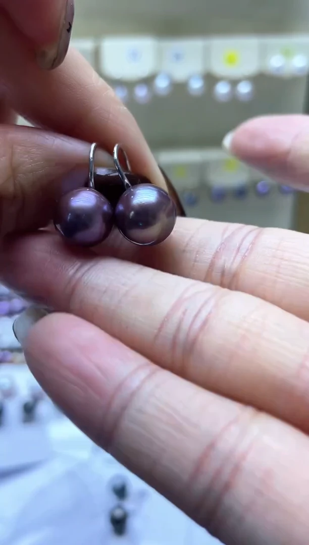 【闪购商品】淡水珍珠耳饰银S925镶嵌2