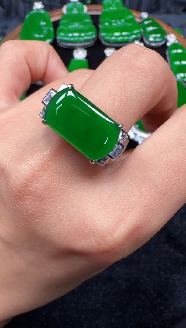 未镶嵌定制翡翠翡翠戒指103