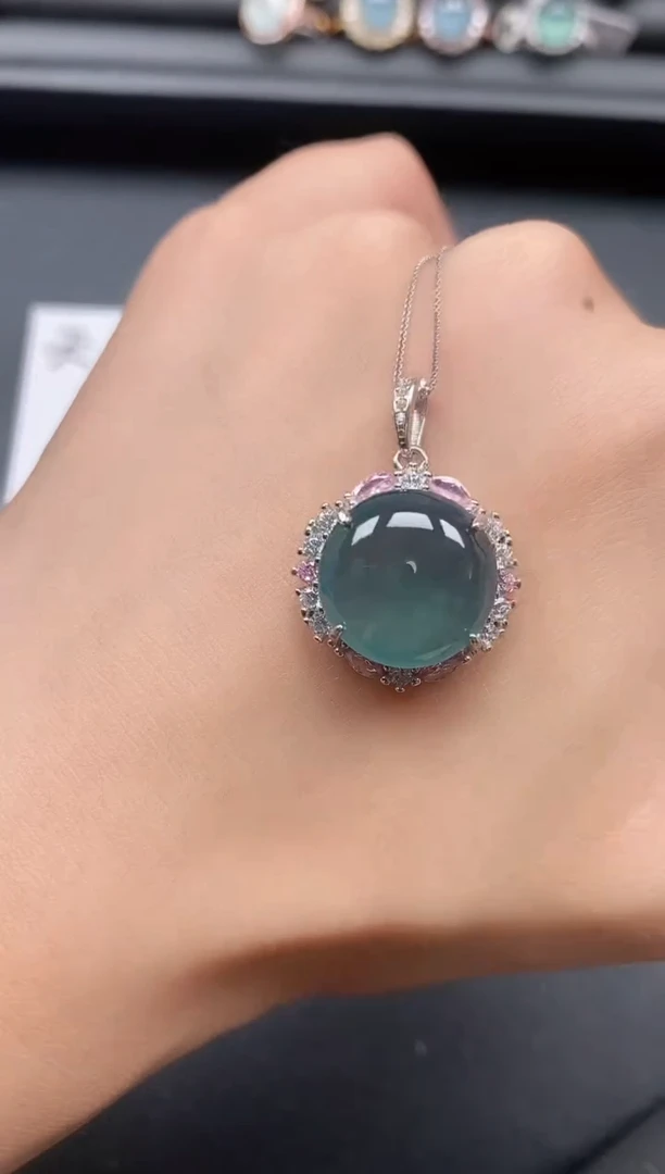 银S925镶嵌戒指翡翠111111