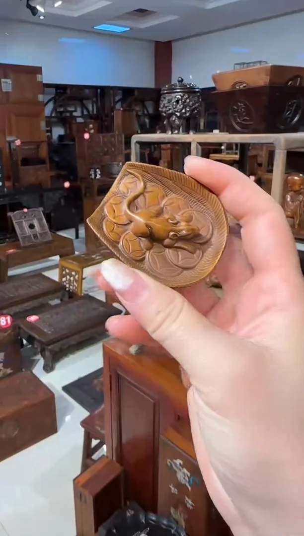 【闪购商品】木木艺黄杨木鼠手把件68.888