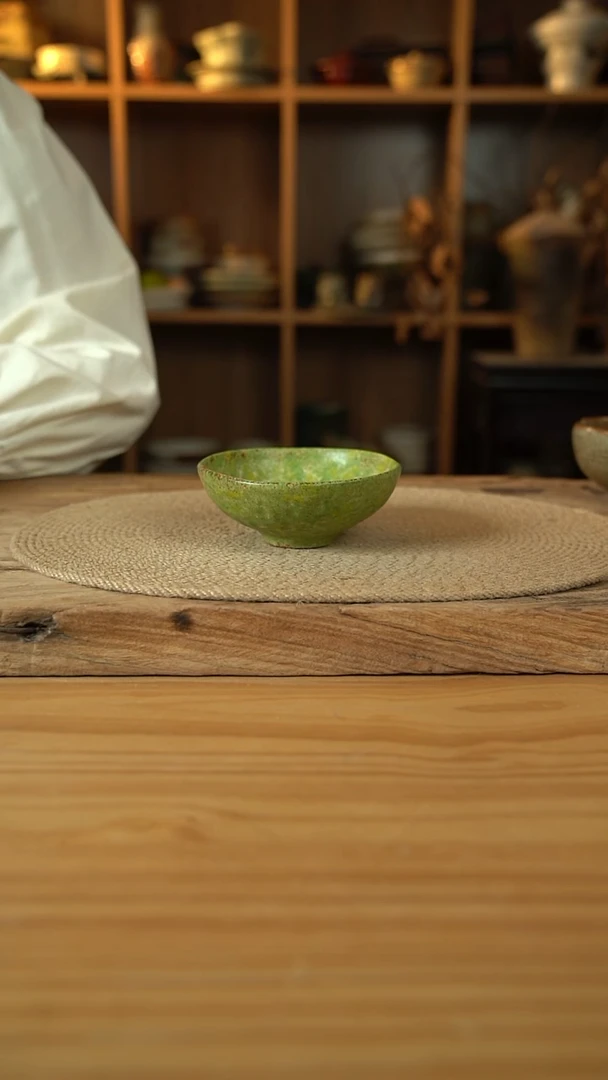 油菜花系列的5英寸手捏异型米饭碗1个