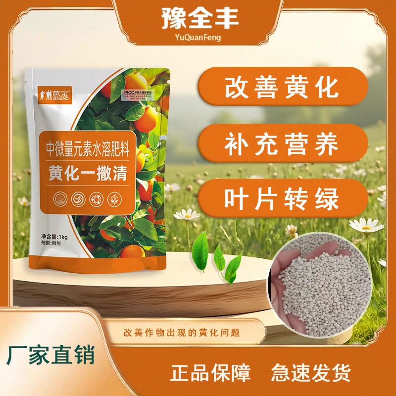 【BB-豫全丰】黄化一撒清微量元素水溶肥改善叶片黄化转绿强健植物