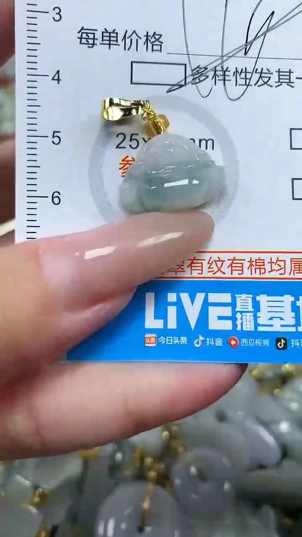 翡翠未镶嵌颈饰净货挂件-2643