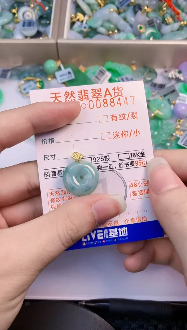 翡翠未镶嵌吊坠(不含链)           1