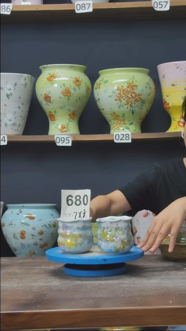 摆件景德镇花盆默认微瑕680