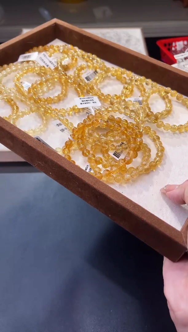 【闪购商品】水晶/未镶嵌巴西黄水晶7-8mm