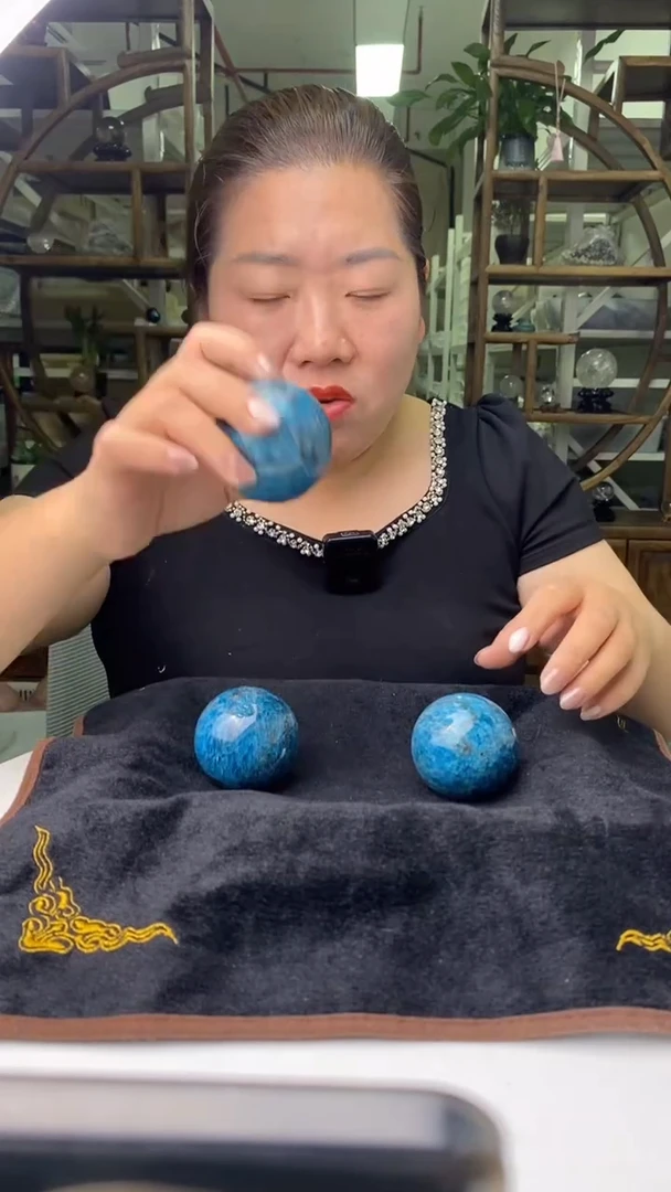 球磷灰石未镶嵌蓝磷灰球D599多样性发其一