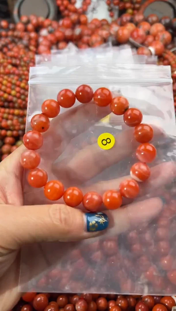 未镶嵌手串南红玛瑙10+