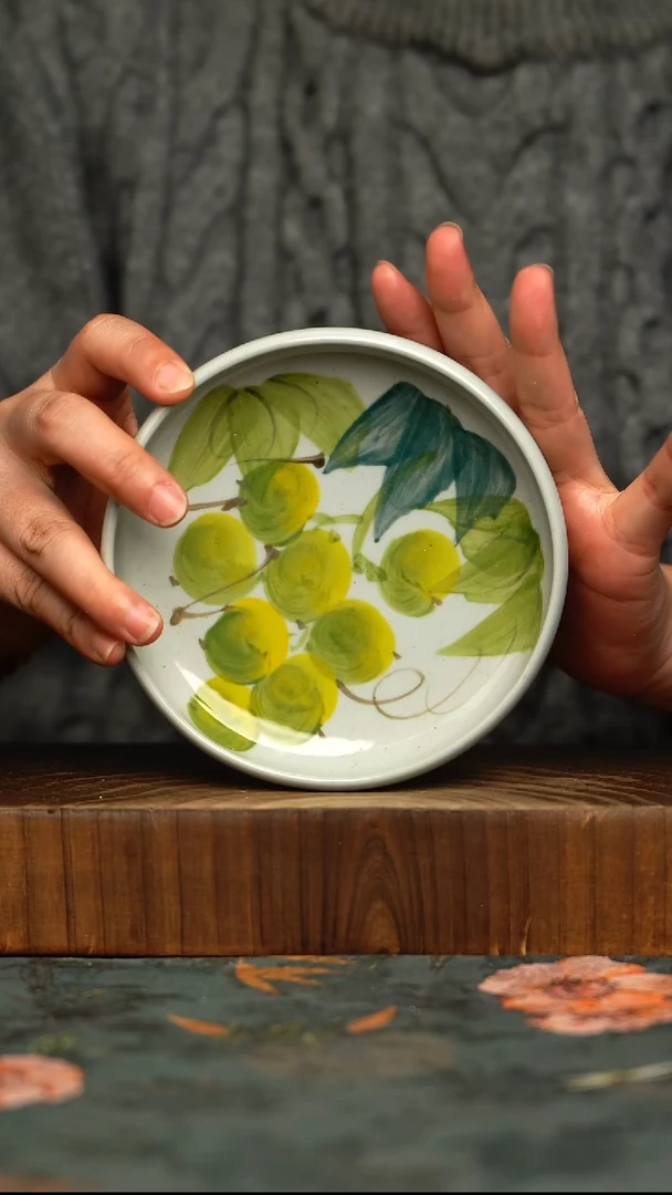 杯釉下彩手工手绘同款陶器