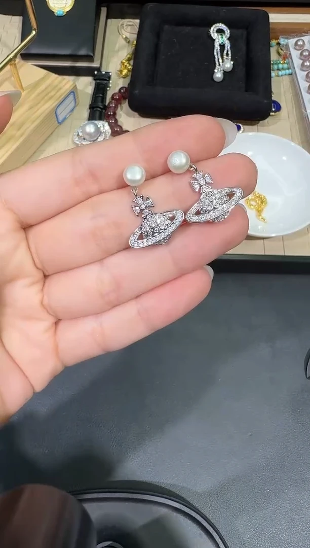 【闪购商品】淡水珍珠耳饰合金X0202-77-70多样性发一对