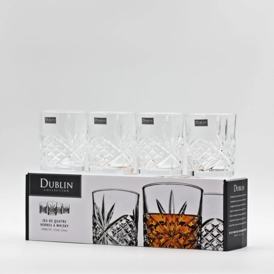 【都柏林杯子】威士忌酒杯家用高级无铅水晶玻璃洋酒杯创意个性套装