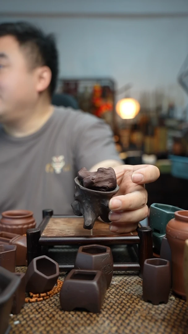 紫砂花盆長木軒精品紫砂