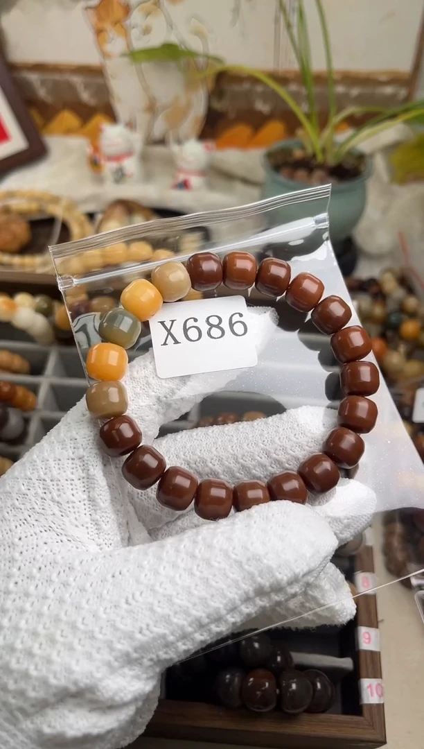 手串菩提根/象牙果A****2x686 卡12 干磨瑕疵