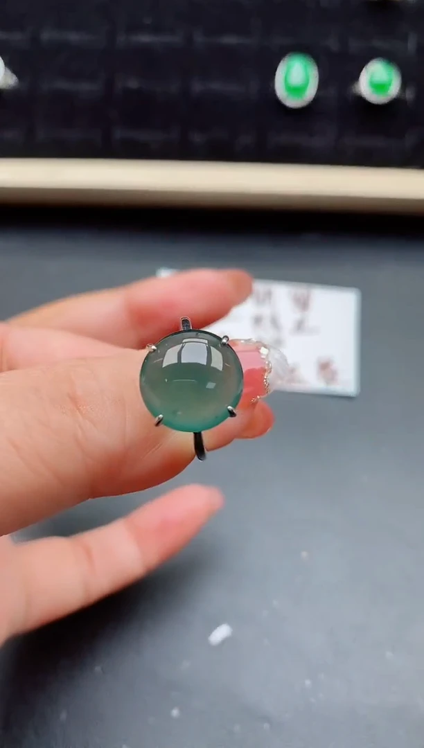 【闪购商品】翡翠戒指银S925镶嵌508050
