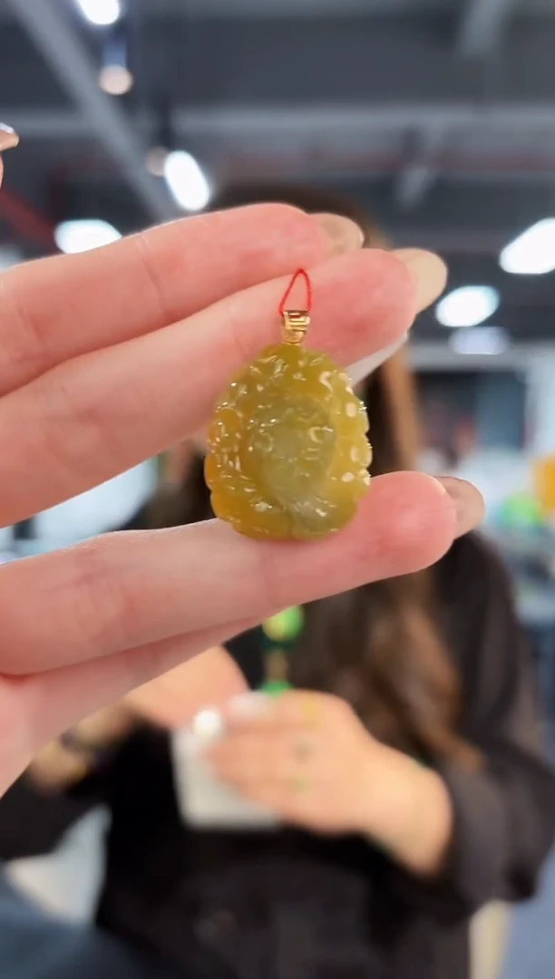 【闪购商品】翡翠颈饰18K金镶嵌缅料A货/支持复检/一件