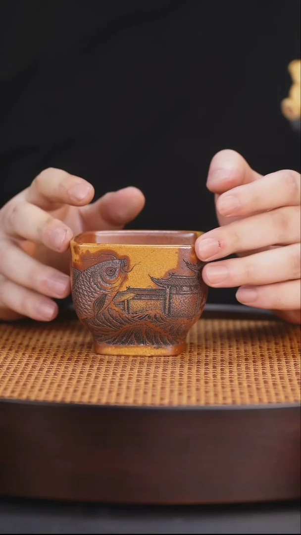茶杯紫砂/原矿紫砂主人杯