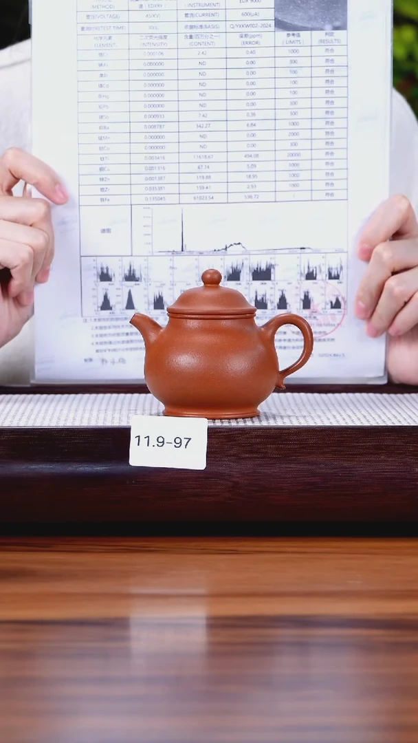 茶壶紫砂11.9-97 95全 小红泥 半仙潘壶150