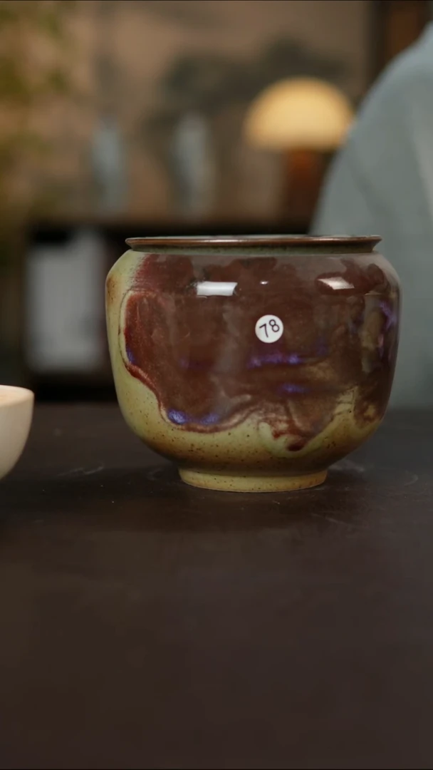 杯景德镇陶瓷柴烧手作瑕疵