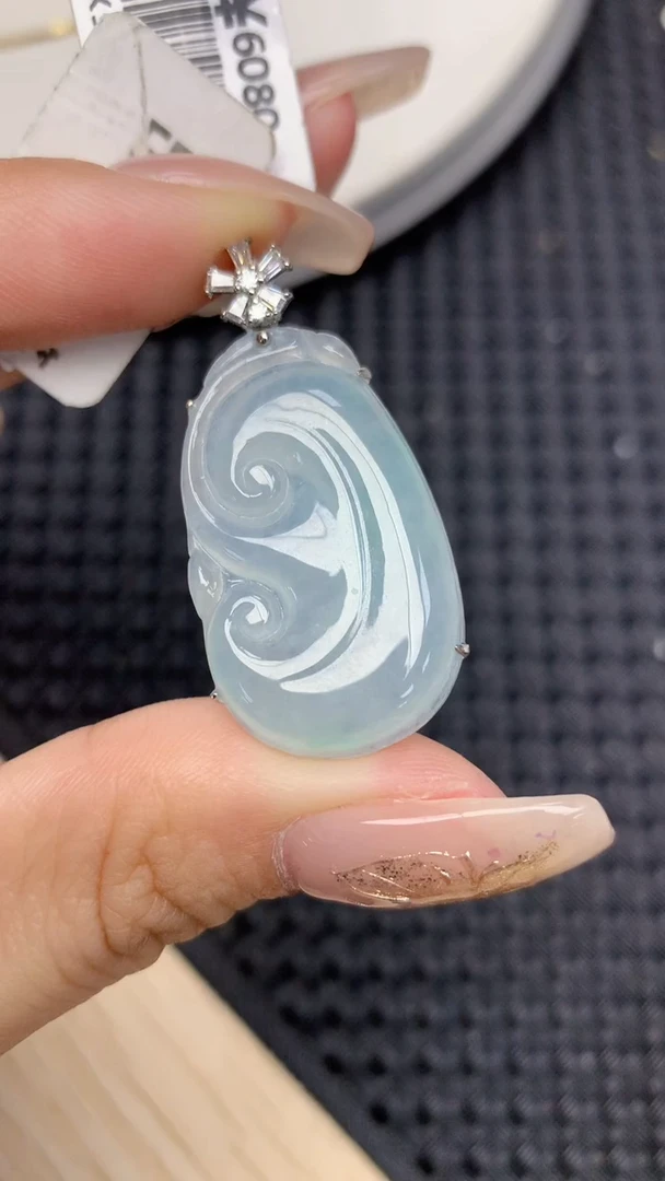 颈饰未镶嵌翡翠天然缅甸翡翠a货百元以上9元证书费自理