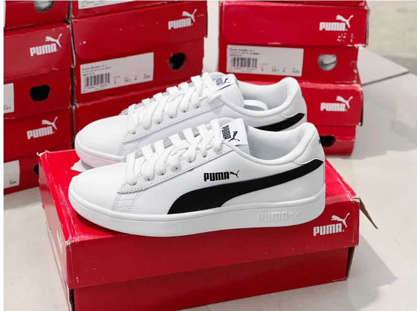 【瑕疵慎拍】彪马男女白鞋时尚板鞋365215-01-36(鞋边发黄)