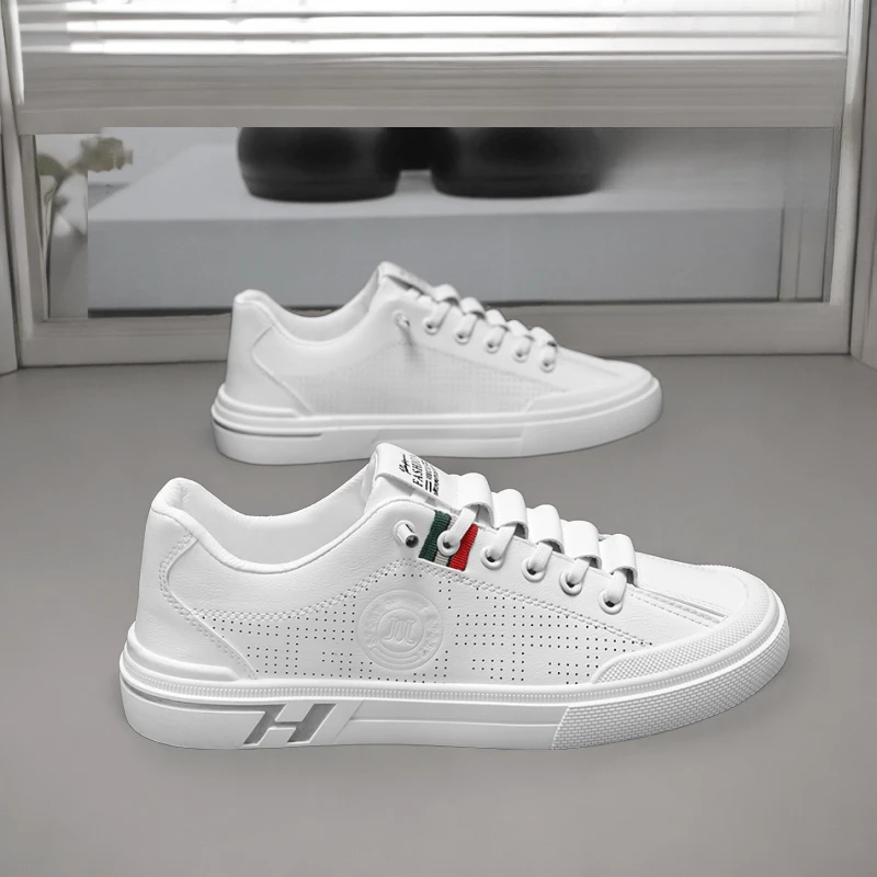 夏季男鞋2024新款透气小白鞋子男潮流百搭青少年运动男士时尚休闲