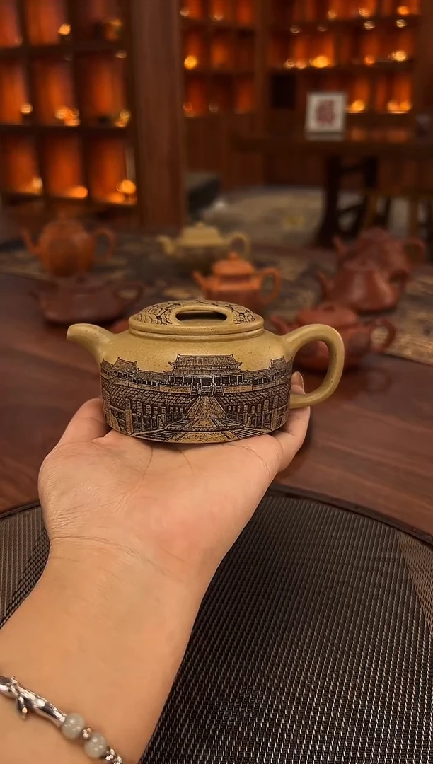 茶壶紫砂异**光故宫牛盖