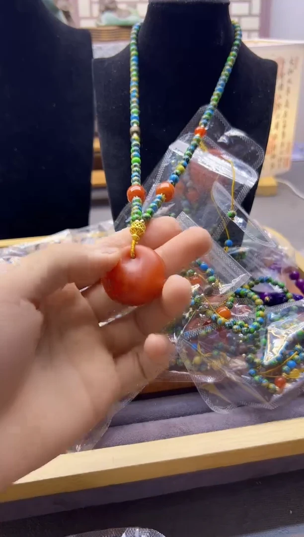 【闪购商品】蜜蜡颈饰14K金镶嵌X134