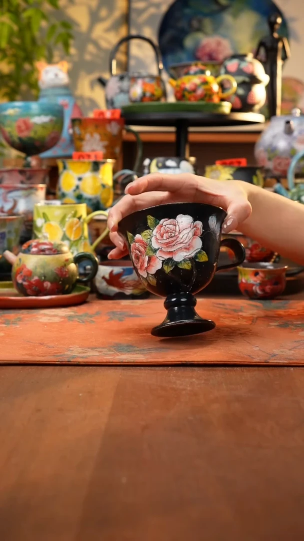 瓷片景德镇手工手绘059