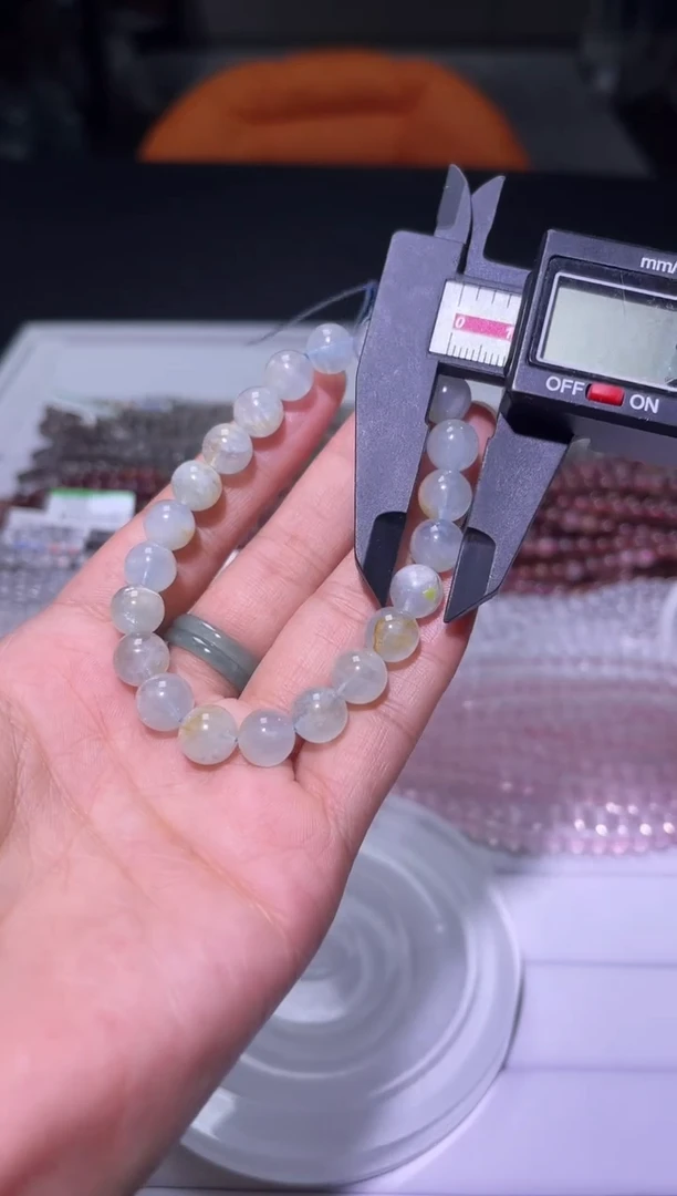 1海蓝宝石（处理）J017-8mm海蓝宝单圈-多样性发其一