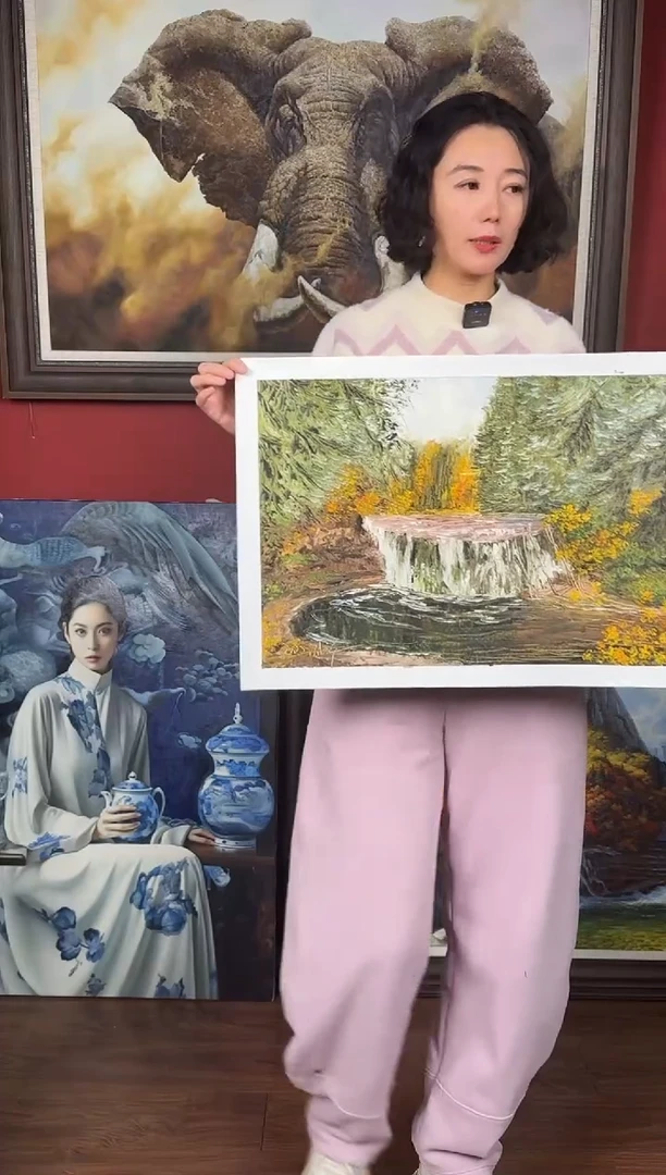 油画【57号】约53*35cm丨朝鲜原创纯手绘孤品油画丨顺丰包邮