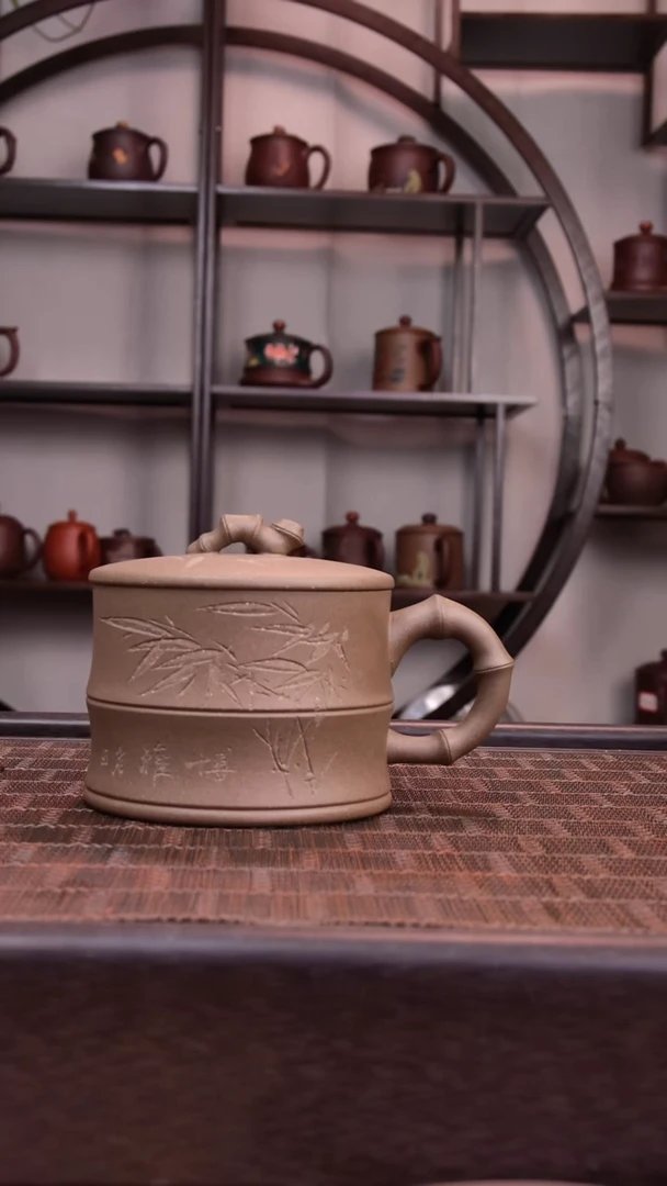 茶杯紫砂段泥等分竹节杯260-300CC容量