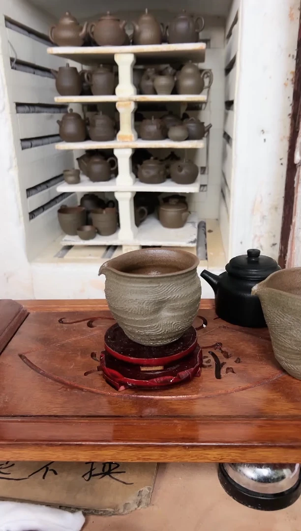 冰碛岩陶瓷手工茶壶 公道杯