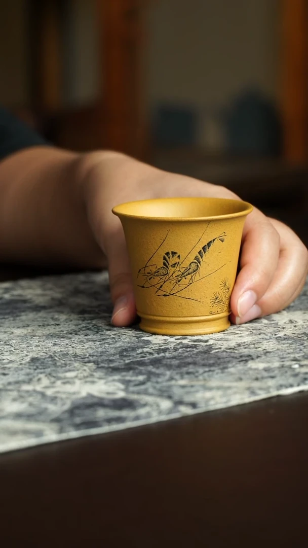 茶杯紫砂63号宜兴紫砂原矿作品