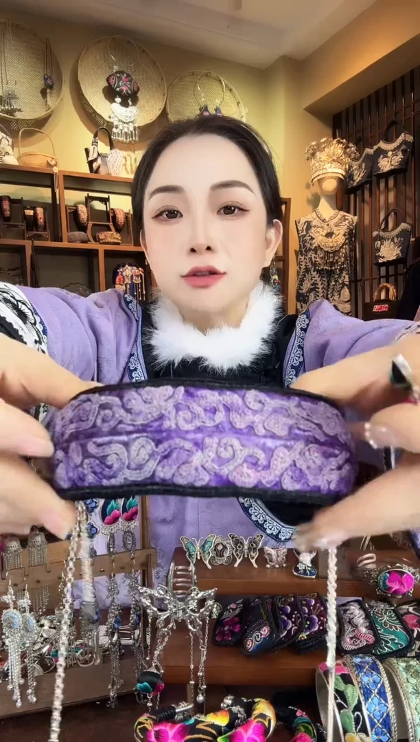 刺绣非遗刺绣民族风发箍