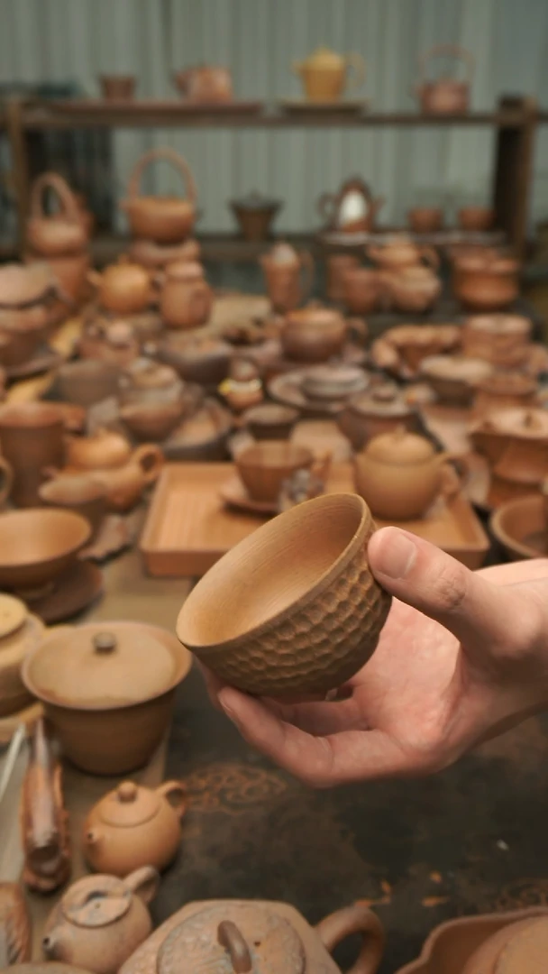 老岩泥原矿料  锤纹主人杯