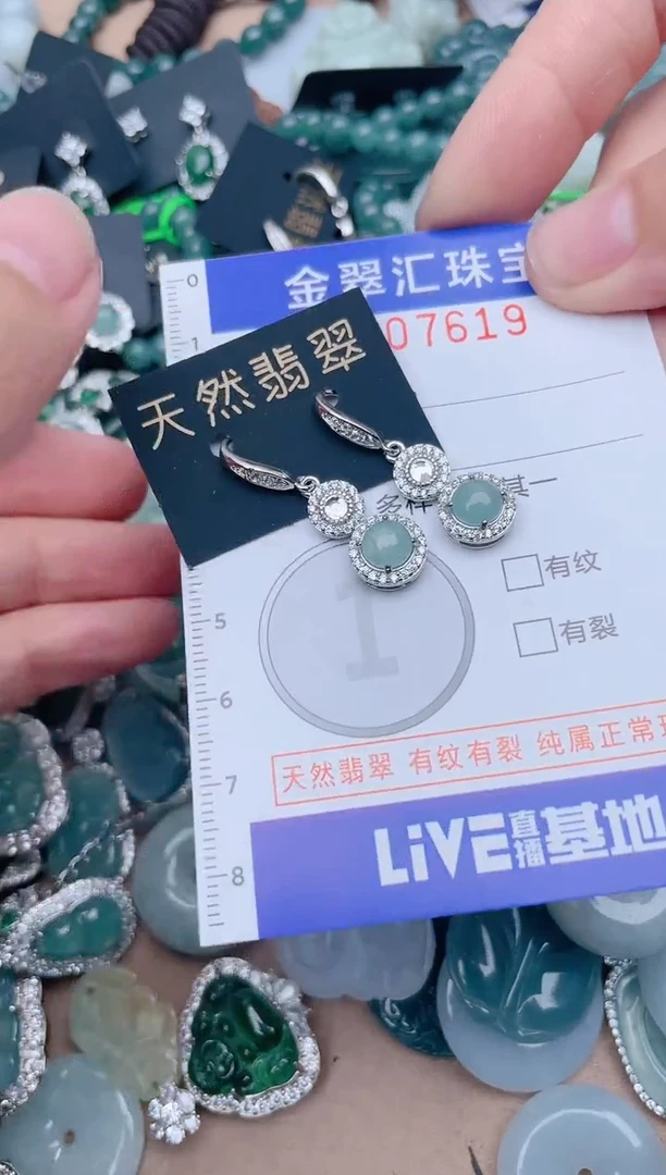 翡翠未镶嵌颈饰7619........1