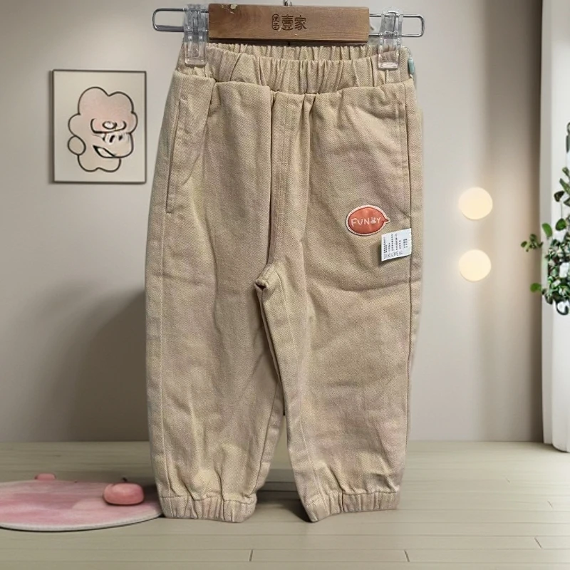 优儿宝贝1132810全棉梭织棉布萝卜春秋长裤男女宝舒适时尚百搭