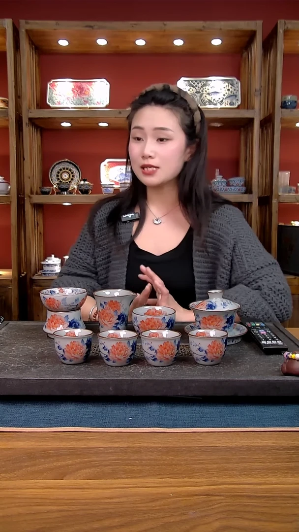 简装家用款8件套 老陶泥开片纹陶瓷茶具