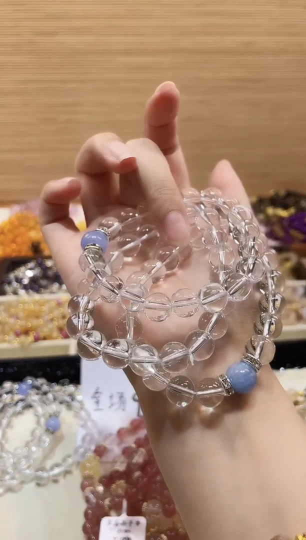 水晶手串未镶嵌天然水晶保真保天然