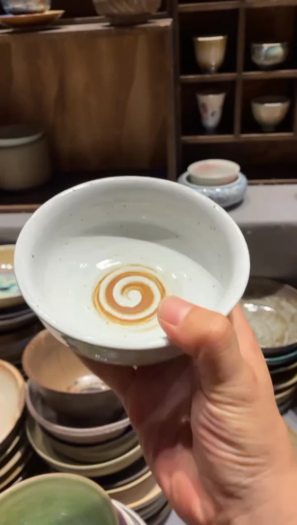 瓷片李*垚122 白麻点小碗1个
