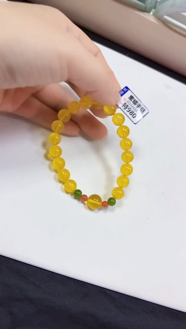 蜜蜡颈饰未镶嵌手链9