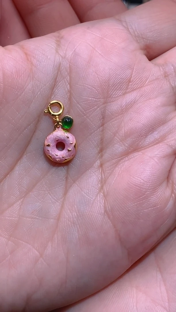 【闪购商品】翡翠吊坠(不含链)银S925镶嵌甜甜圈