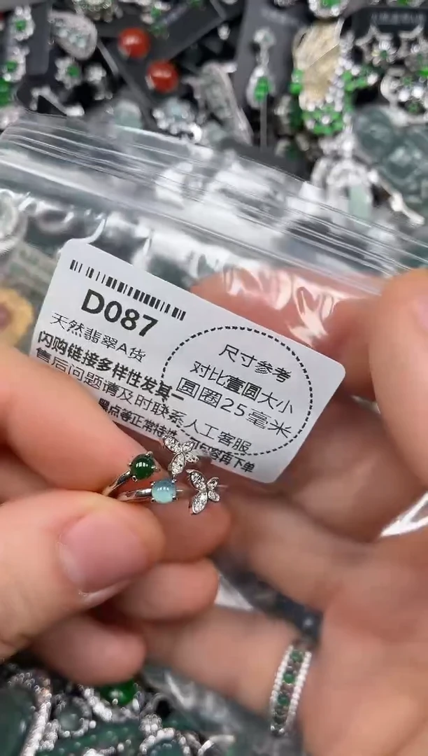 颈饰未镶嵌翡翠D087戒指