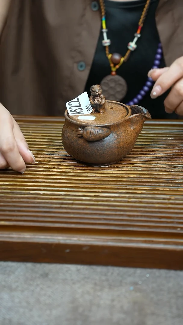 万古烧粗陶手工茶具