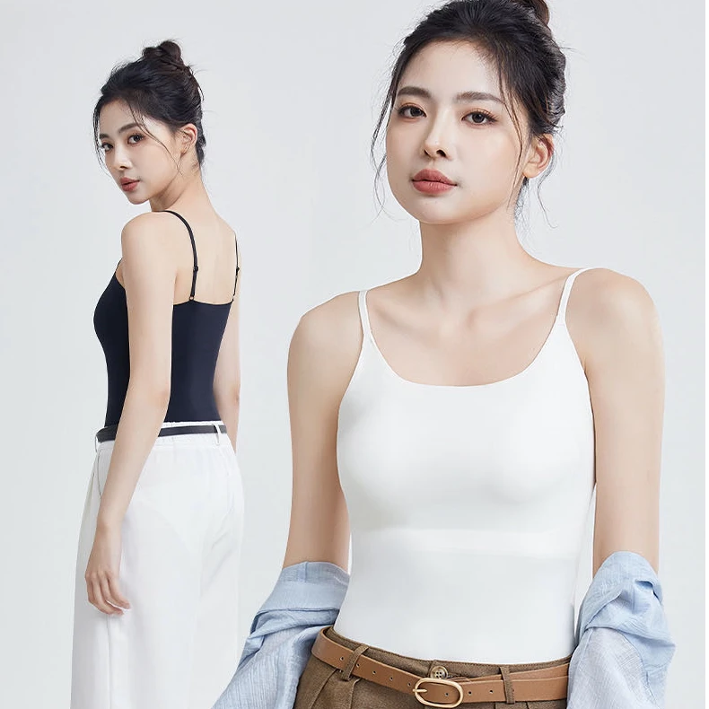 性感外穿无痕薄款无钢圈舒服百搭抑菌带杯吊带