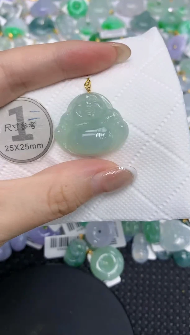 颈饰18K金镶嵌翡翠11111111