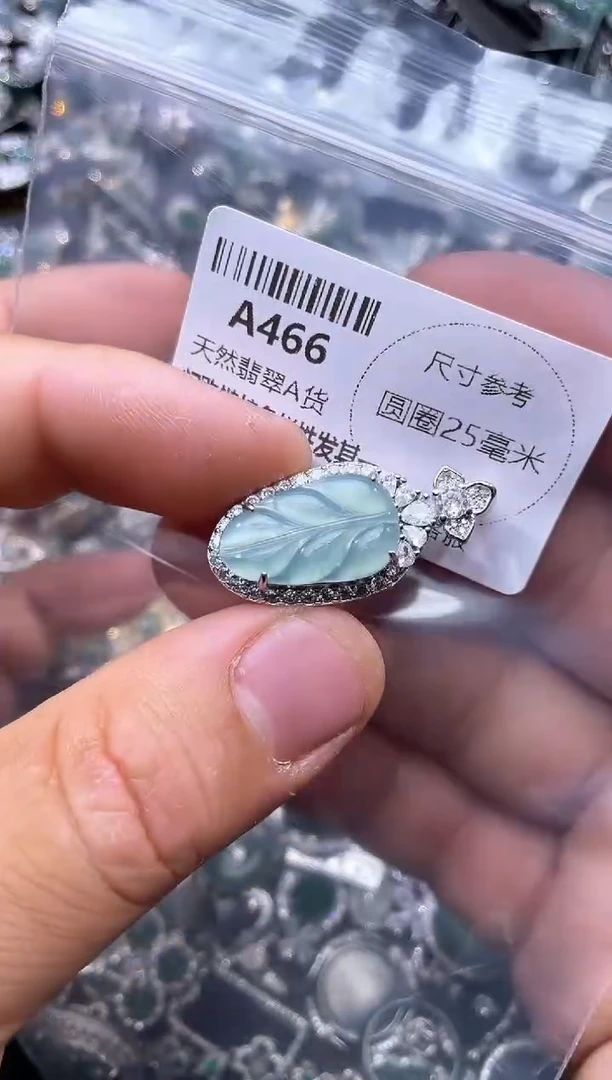 【闪购商品】翡翠颈饰未镶嵌A466吊坠