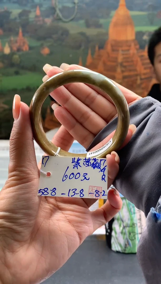 未镶嵌手镯翡翠紫*薇翡翠手镯 下单联系小耳机#17
