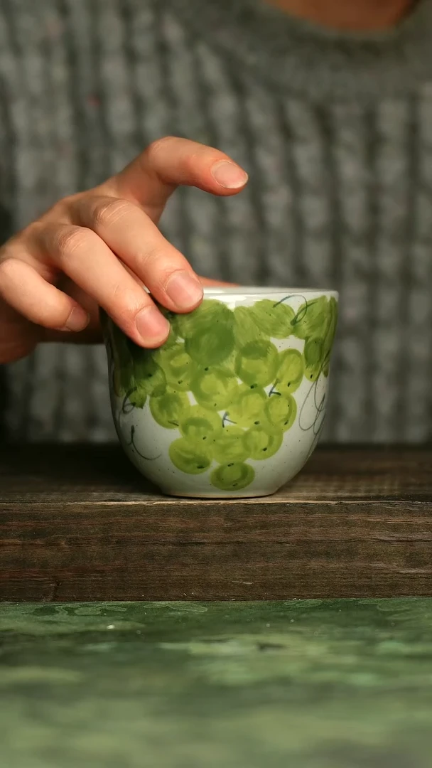 青诗集手工手绘瓷器