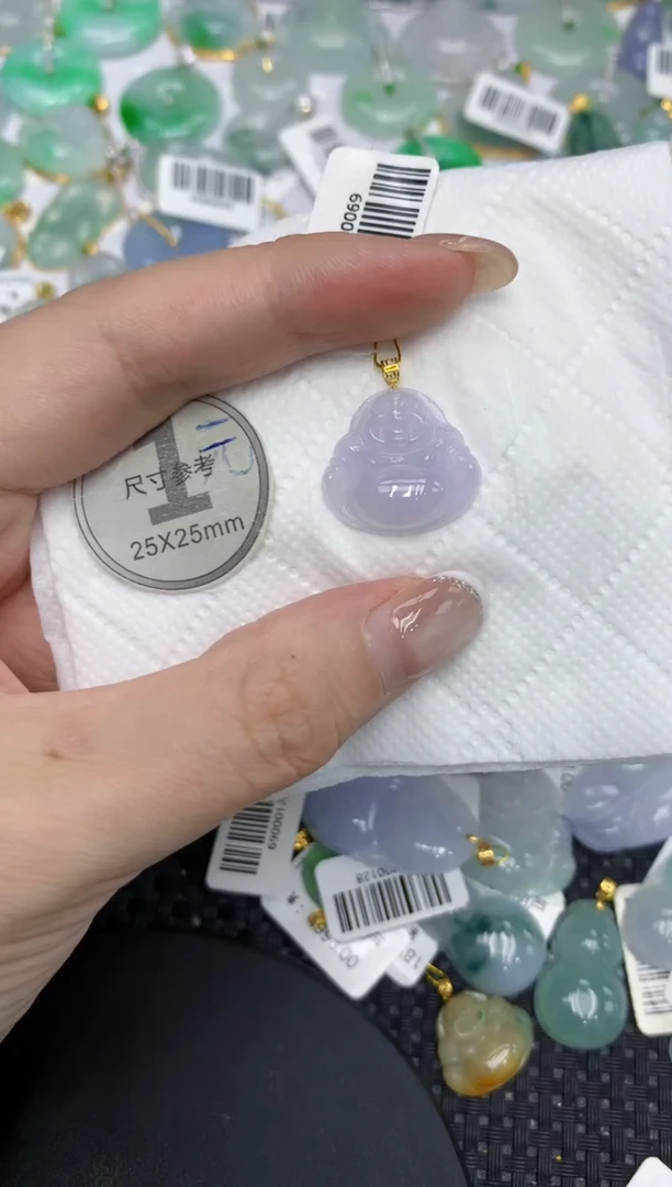 颈饰18K金镶嵌翡翠?****)111111111
